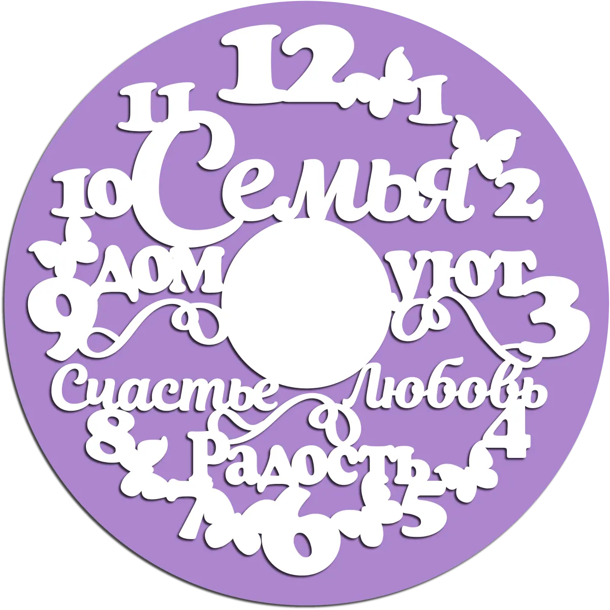 Часы настенные семья дом уют
