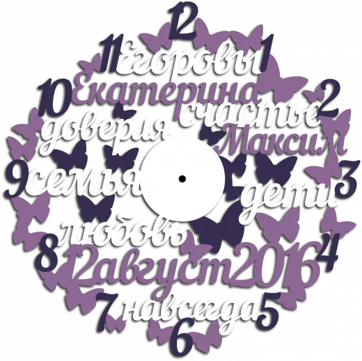 Часы со словами
